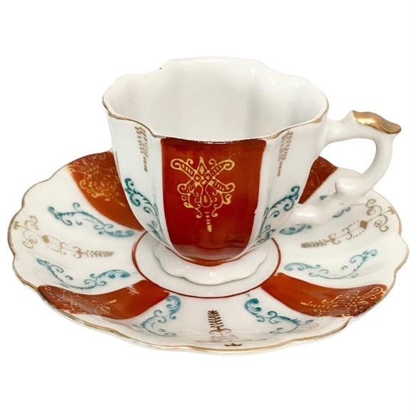 2x Sets Cup & Saucer Demitasse Occupied Japan Vintage (phlox) - Picture 9 of 15